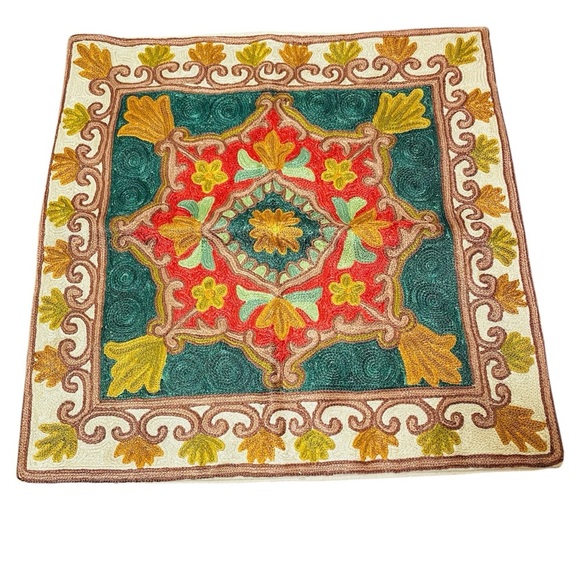 Handmade Colorful Tapestry Pillow Cover - Picture 1 of 3